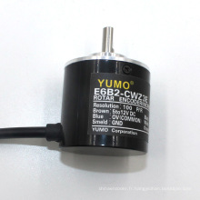 Encodeur rotatif incrémental d&#39;axe de CC de Yumo E6b2-Cwz3e 100PPR 5V 12V